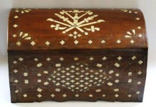 rare jewelry box ottoman inlaid camel bone from syria time