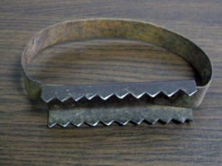 rare antique 1800 hand hammared iron corn sheller tool from