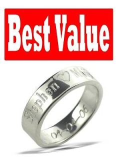 Personalized Sterling Silver Name Promise Ring Century FREE INSIDERING 