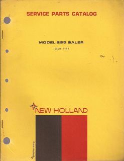 NEW HOLLAND MODEL 285 BALER SERVICE PARTS CATALOG; issue 1   68