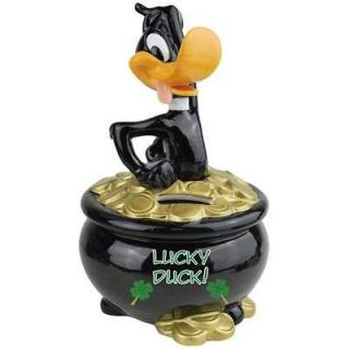 Lucky Daffy Duck Coin Piggy Bank Money Warney Bros Looney Tunes