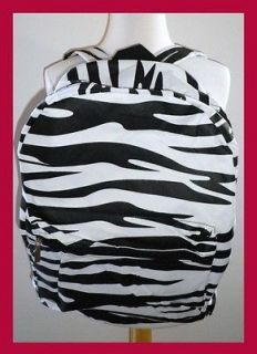 new white black zebra stripes bag backpack punk cool time