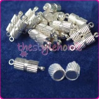 20 silver plated barrel jewelry magnetic clasps 5x15mm from china