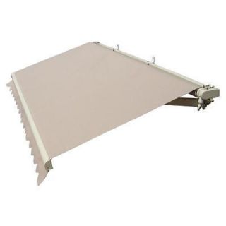 GUDCRAFT RETRACTABLE AWNING 12FT X 10FT (3.65M X 3M) SOLID BEIGE PATIO 