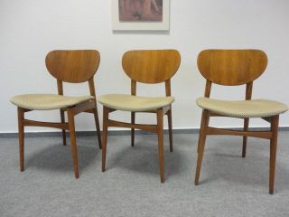 Danish Modern 60s Teak Dining Chairs Wegner / Mogensen Era 