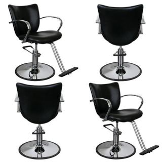 Black Beauty Salon Equipment Hydraulic Styling Chair Package 4 SC 81B
