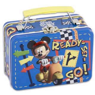 newly listed disney mickey mouse small emboss tin tote box
