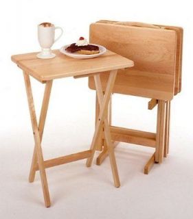 PORTABLE FOLDING TABLE COMPACT WOOD TV COFFEE KITCHEN FORDABLE GAME 