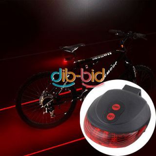 Bicycle Bike Cycling Led Laser Tail Light Safety Rear Warning Lamp New