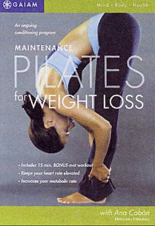 Maintenance Pilates for Weight Loss DVD, 2006, 2 Disc Set, CD Included 