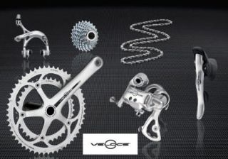 campagnolo veloce 10 speed road bike groupset silver time left