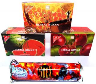 New Set 3 Boxes Packs Soex Herbal Flavor Shisha Huka Hookah + 10 