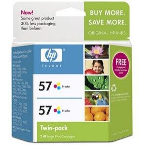 HP 57 Twin Pack (C9320FN#140) Color/Tri Color Ink