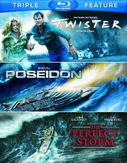 Twister Poseidon The Perfect Storm Blu ray Disc, 2012, 3 Disc Set 