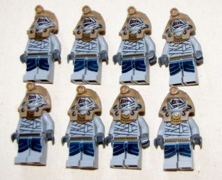 LEGO LOT OF 8 MUMMY EGYPTIAN MINIFIGS ADVENTURE FIGURES MEN CASTLE 