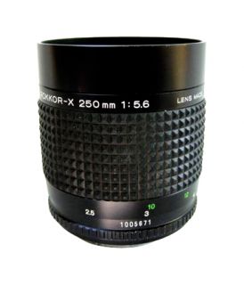 Minolta RF Rokkor X 250 mm f 5.6 Lens