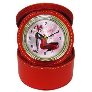 new hot harley quinn pose signs red jewelry case clock