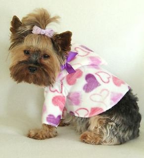 doodle hearts dog hoodie clothes shirt pet apparel medium