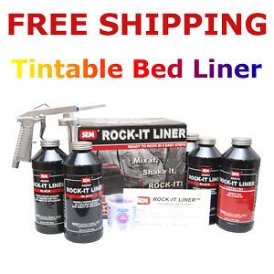 sem urethane tintable 2k spray in truck bed liner kit