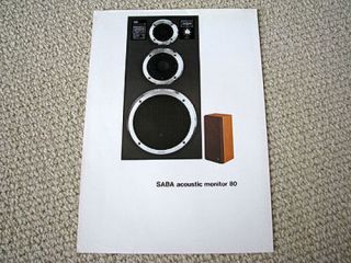 saba model 80 speaker brochure from canada 
