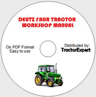 Deutz Fahr AgroCompact Workshop, Operator and Parts Manual F60, F70 