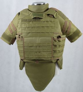 new iotv molle armor replica size large coyote airsof t