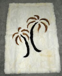Made in Peru by our own Artisan an Alpaca Soft Area Rug 52 x 38 Palm 