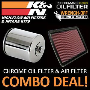 kn air filter chrome oil filter honda rc51