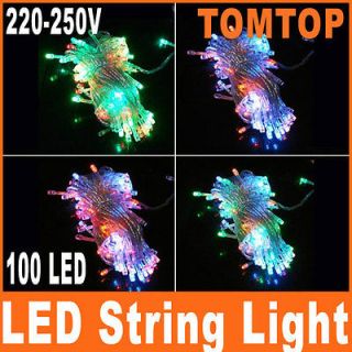 100 LED 10m Multicolour String Decoration Light for Christmas Party 