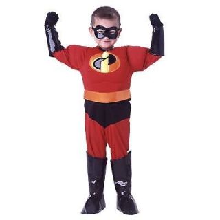Disney The Incredibles Deluxe Dash Muscle Costume Size 7 8 New Med 