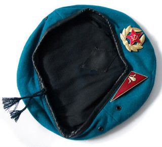 Soviet Russian Army Blue VDV Paratrooper Airborne Troops Forces Beret 