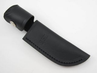 BUCK 103 SKINNER BLACK LEATHER 4 FIXED BLADE KNIFE SHEATH ~NEW~