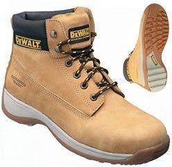 dewalt apprentice safety work boots honey steel toe cap more