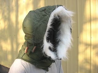 Newly listed U.S. Military Surplus Extreme Cold Weather Hood W/Fur For 