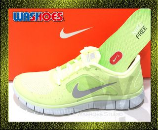 2012 Nike Wmns Free Run 3 Liquid Lime Reflect Silver 510643 300 UK 3.5 