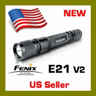 New Fenix E21 V2 Cree LED 170 Lumens waterproof AA Flashlight 2012 