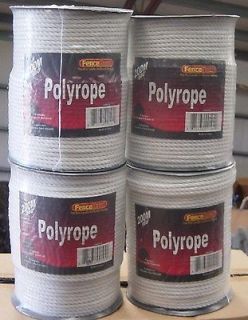 rolls 1 4 horse polyrope 656 electric fence white