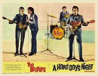 the Beatles POSTER A Hard Days Night *RARE* Paul McCartney John Lennon 