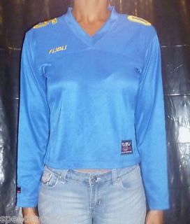 newly listed blue 05 fubu long sleeve knit jersey time