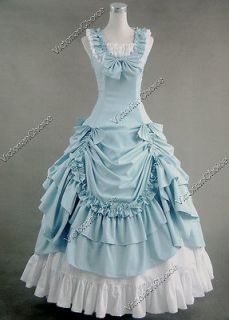 Civil War Southern Belle Lolita Ball Gown Dress Reenactment 081 L