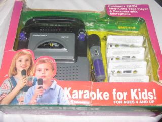 memorex children s cassette player w am fm karaoke time