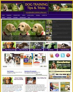 Established DOG TRAINING Website For Sale .(Websites by SITEGAP)