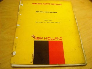 new holland 285 hay baler parts manual catalog nh time