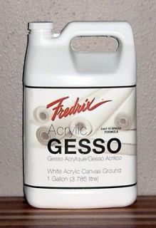 fredrix acrylic gesso 1 gal white  34