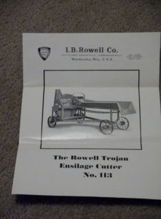 1937 LB Rowell Trojan Sales Brochure and Company letter for 2 Models 