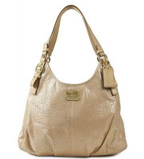 Coach Madison Embossed Metallic Leather Maggie 18932 Hand Bag   NWT 