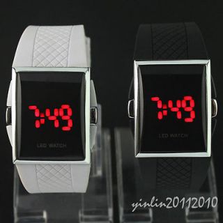 2PC Unique Fine LED Digital Ladies Mens Sport Wrist Watch,B8 2