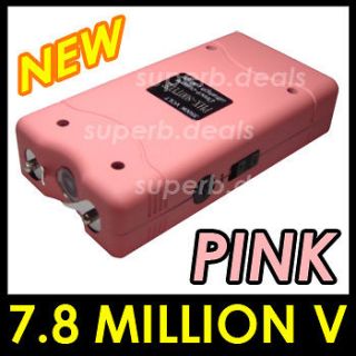 VIPERTEK PINK VTS 880 7.8 Million Volt Rechargeable Mini Free Tazer 