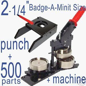 bam size button maker machine punch+ 500 parts  370 