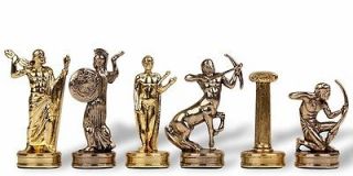 manopoulos hercules brass chess pieces set 2 1 4 king